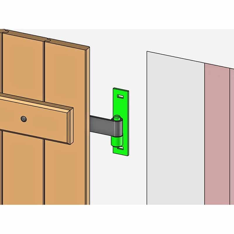 Kloben mit quadratischer Platte 2 Lichter - Abbildung 3
