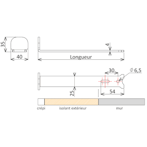 Butée de volet ISOLATION EXTÉRIEUR - Image 2